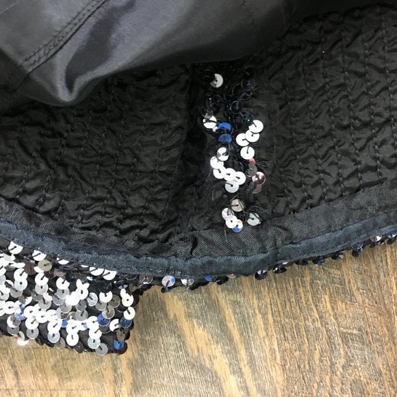 Vintage 80s Metallic Sequin Trophy Jacket M - Picture 15 of 15